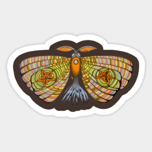 Circus moth Sticker